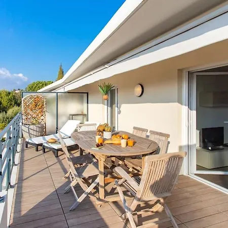 L8 Calm, Panoramic Sea View Withterrace, Parking & Ac Apartment Saint-Laurent-du-Var